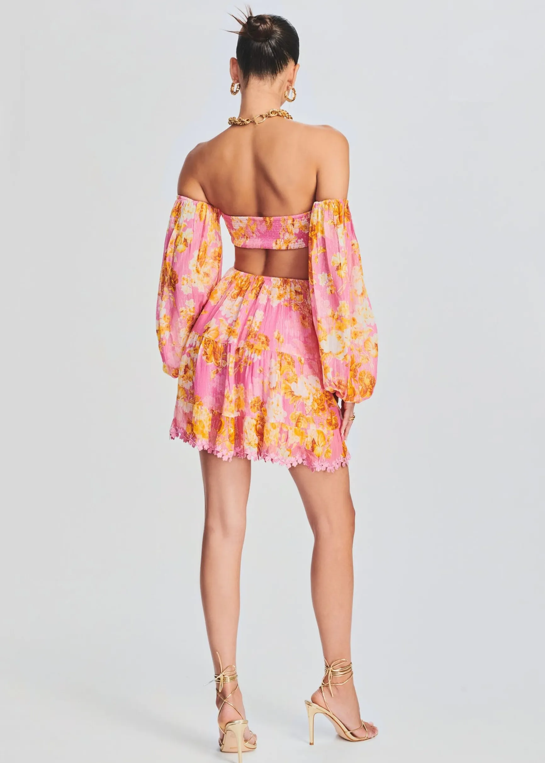 auril_pink_short_dress_3.webp Dresses*Retrofete Auril Short Dress Pink