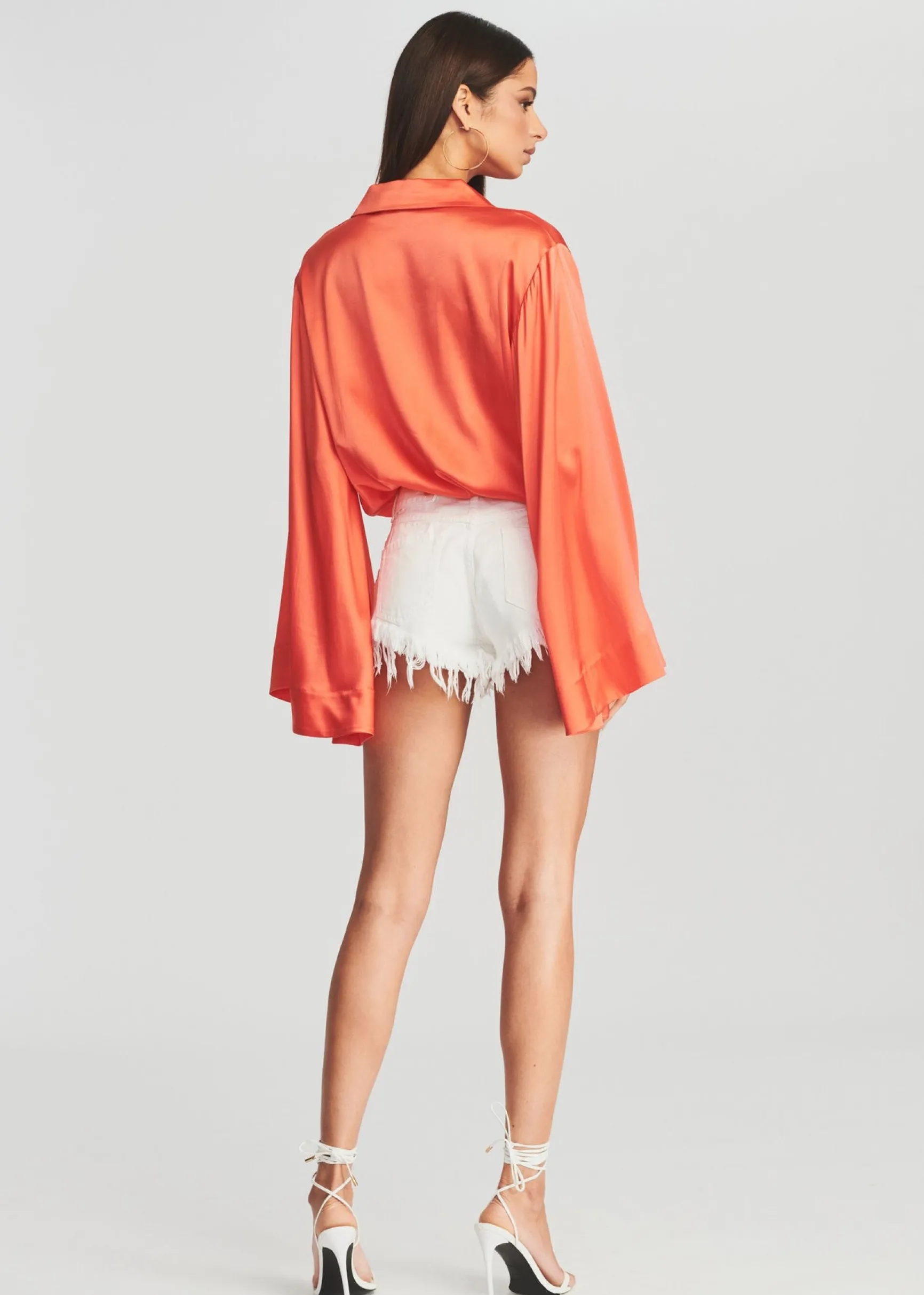 avalon_silk_bodysuit_3.webp Final Sale*Retrofete Avalon Silk Bodysuit Hot Coral