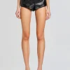 RETROFÊTE*Retrofete Aven Leather Short Black Foil
