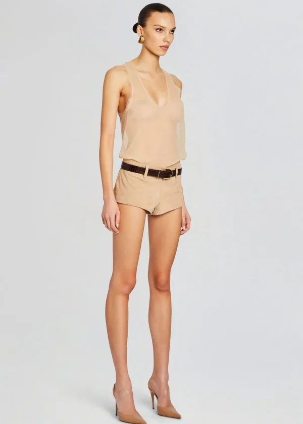 RETROFÊTE*Retrofete Aven Leather Short Sand