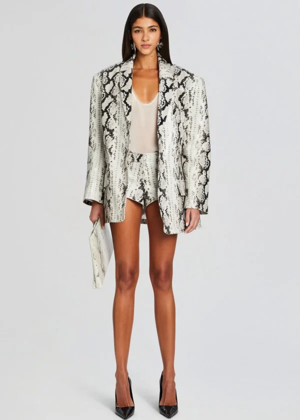 RETROFÊTE*Retrofete Aven Leather Short Neutral Snake