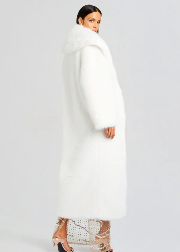 Reception Dresses*Retrofete Averie Faux Fur Coat White