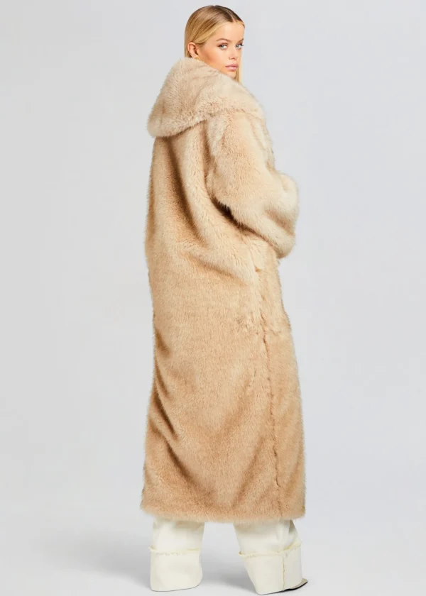 Resort '24*Retrofete Averie Faux Fur Coat Tannin