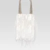 Accessories*Retrofete Avery Sequin Feather Bag White Feather
