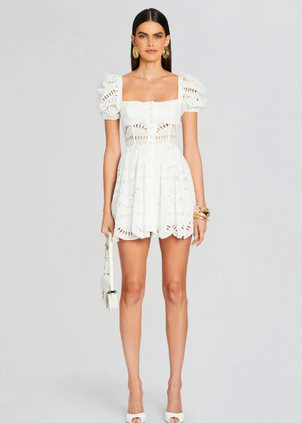 The Destination Bride*Retrofete Ayiak Short Dress White Samoa