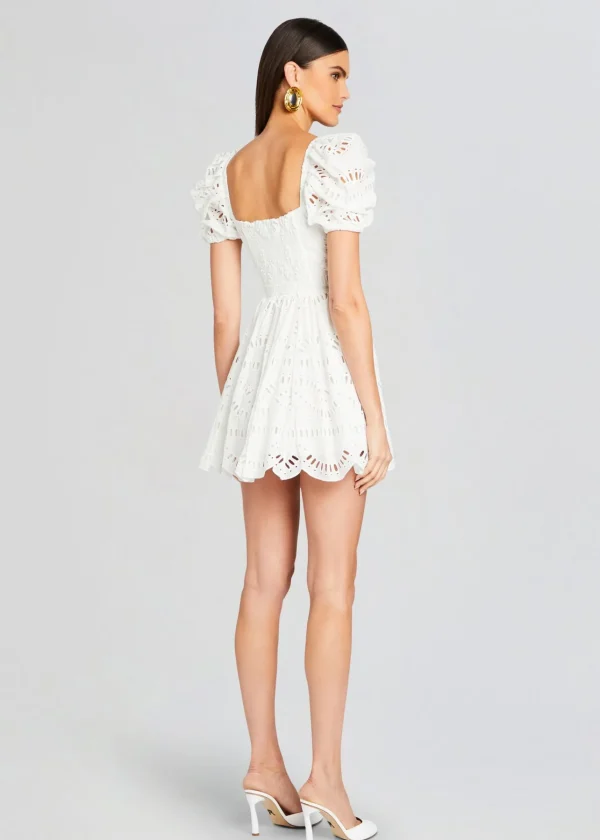 Trending*Retrofete Ayiak Short Dress White Samoa