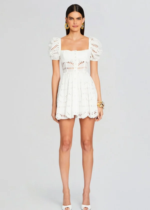 The Destination Bride*Retrofete Ayiak Short Dress White Samoa
