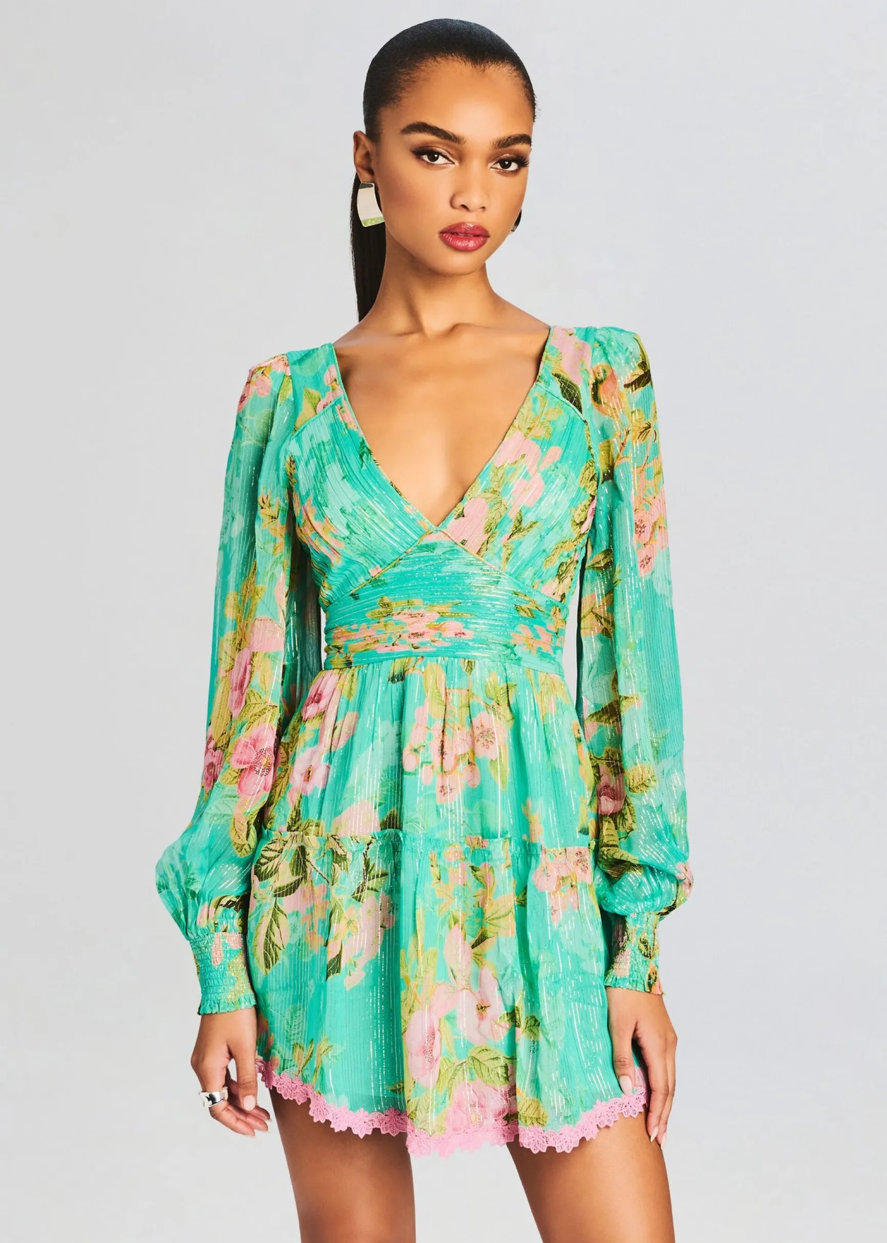 azra_short_dress_1-3.webp Resort '24*Retrofete Azra Short Dress Teal Floral