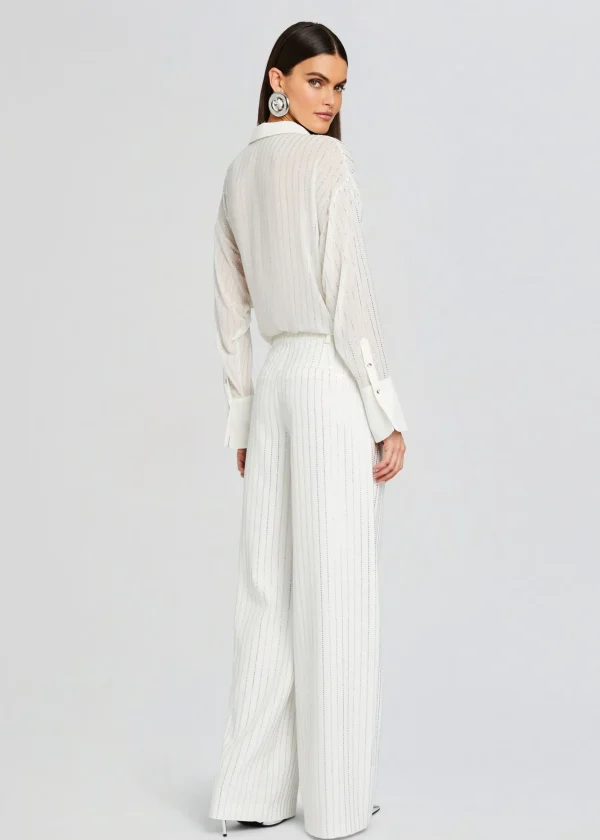 Rehearsal Dinner*Retrofete Baylor Embellished Pant White