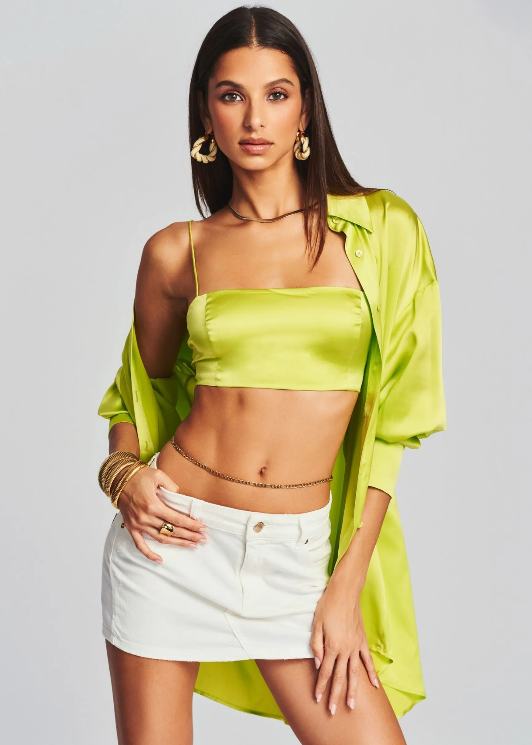 bec_silk_top_6.webp Final Sale*Retrofete Bec Silk Top Neon Yellow