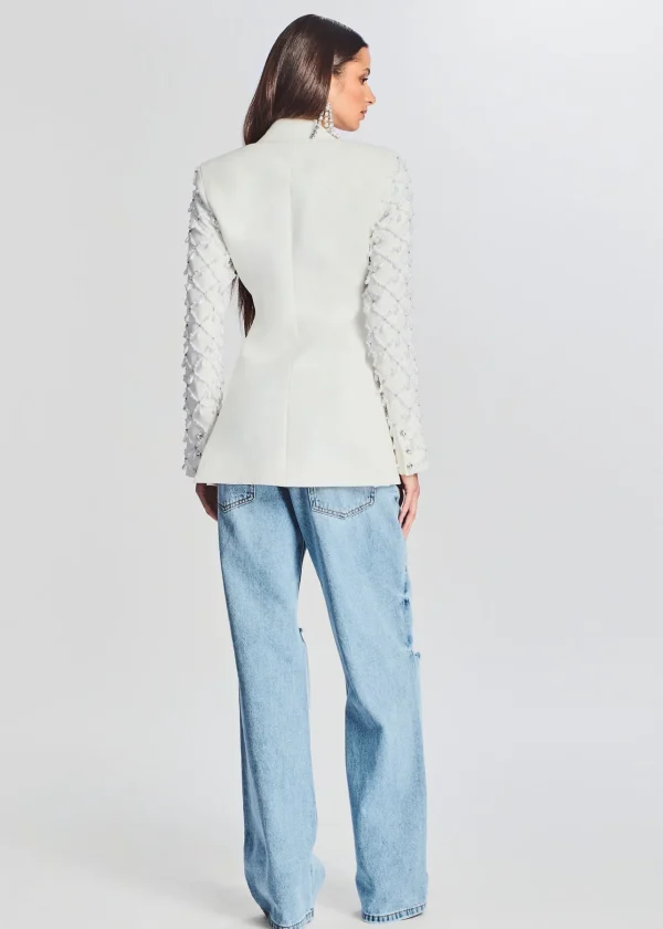 Reception Dresses*Retrofete Bentley Blazer White