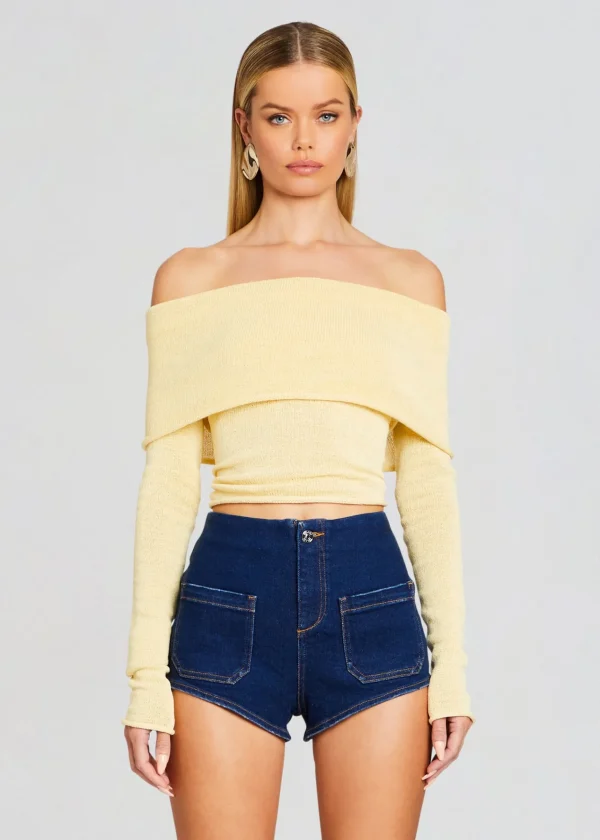 Spring Knits*Retrofete Besty Top Butter