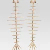 Accessories*Retrofete Bimini Crystal Fish Bone Earrings Gold