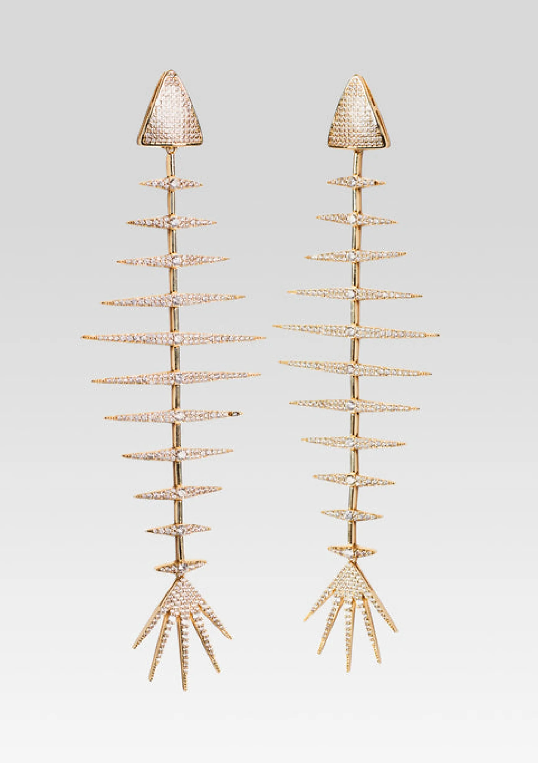 bimini_crystal_fish_bone__0.webp Honeymoon Looks*Retrofete Bimini Crystal Fish Bone Earrings Gold