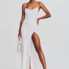 Sequin Styles*Retrofete Blair Sequin Dress Silver/White