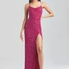 RETROFÊTE*Retrofete Blair Sequin Dress Dragon Fruit