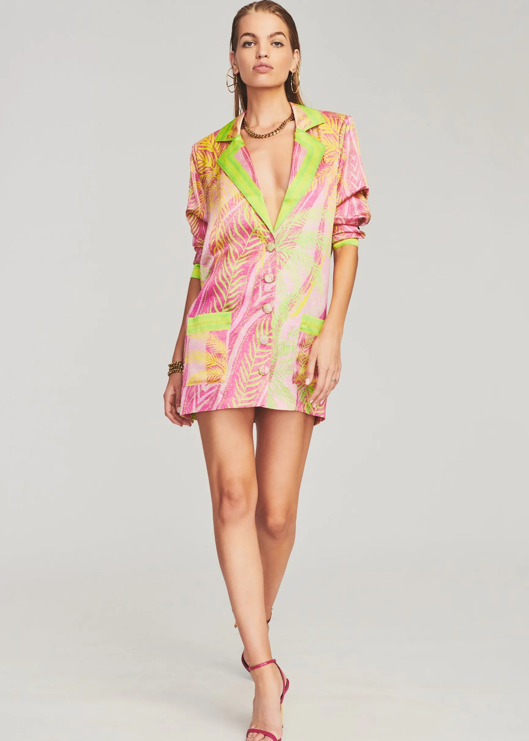 blake_silk_blazer_4-7.webp Dresses*Retrofete Blake Silk Blazer Tropical Palm