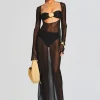 Resort '24*Retrofete Blanca Maxi Dress Black