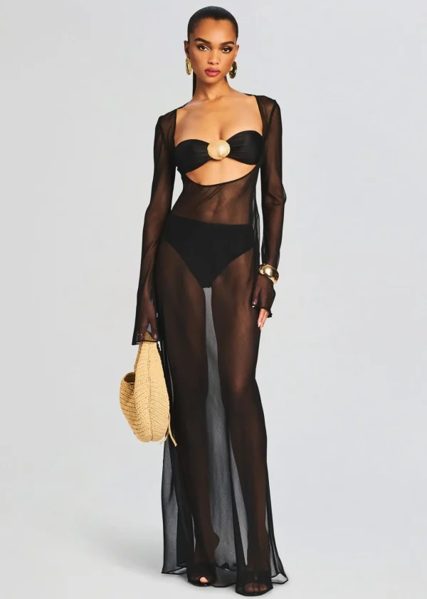 Sheer Bliss*Retrofete Blanca Maxi Dress Black