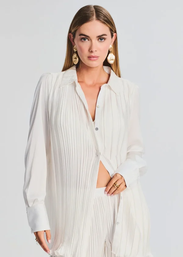 Honeymoon Looks*Retrofete Bree Shirt White