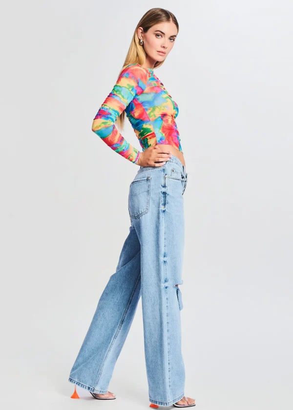 Bottoms*Retrofete Brenna Boyfriend Jean Coastline