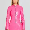 RETROFÊTE*Retrofete Brynn Leather Jacket Paradise Pink
