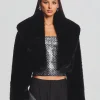 Jackets*Retrofete Cadence Faux Fur Coat Black