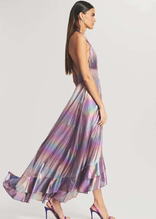 Honeymoon Looks*Retrofete Calico Dress Lilac Aurora