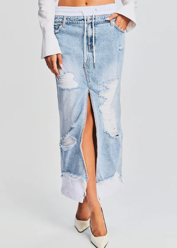 Denim*Retrofete Calla Maxi Skirt Tidal
