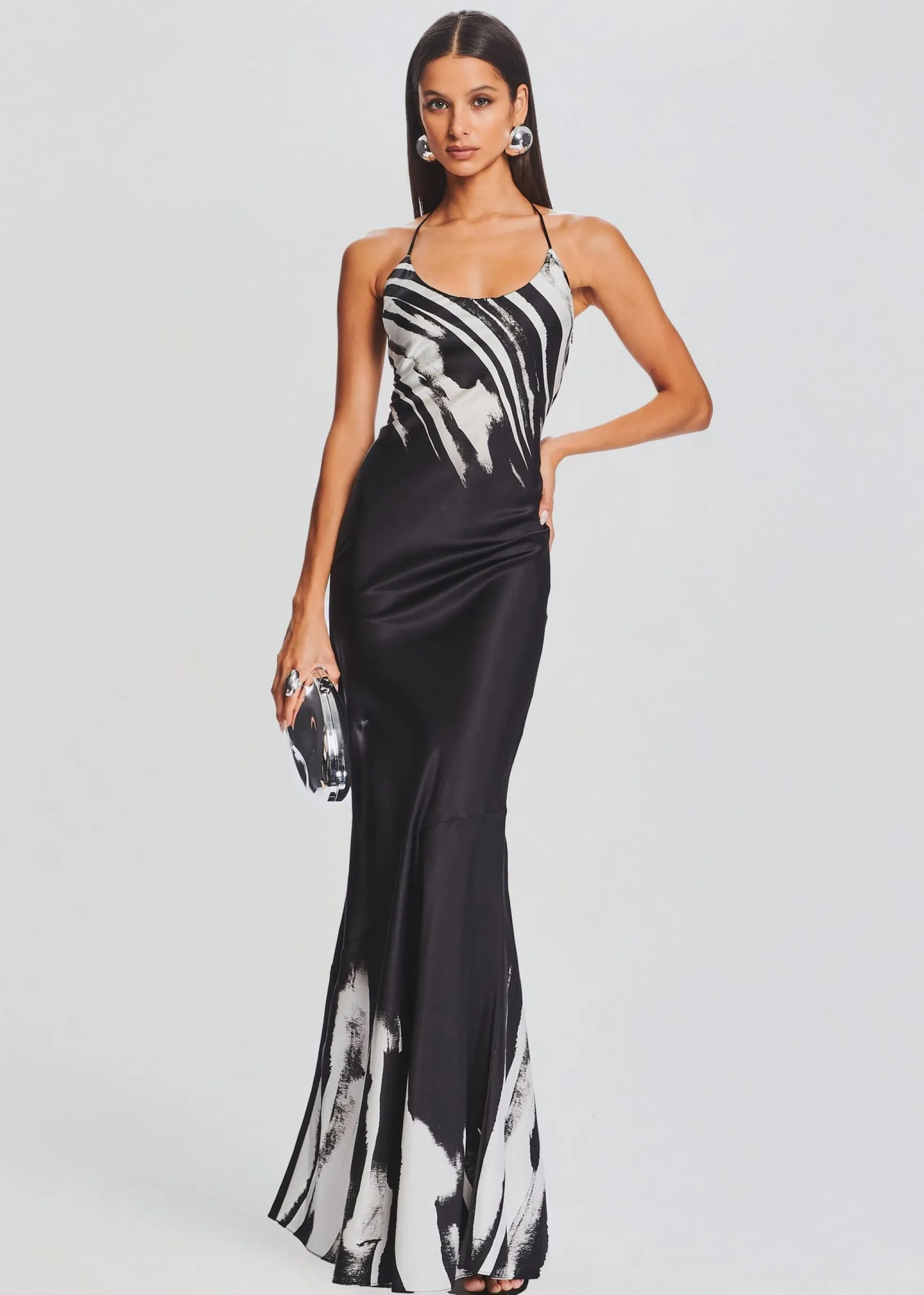 cami_silk_dress_0-2.webp Dresses*Retrofete Cami Silk Dress Zebra Ink Ombre