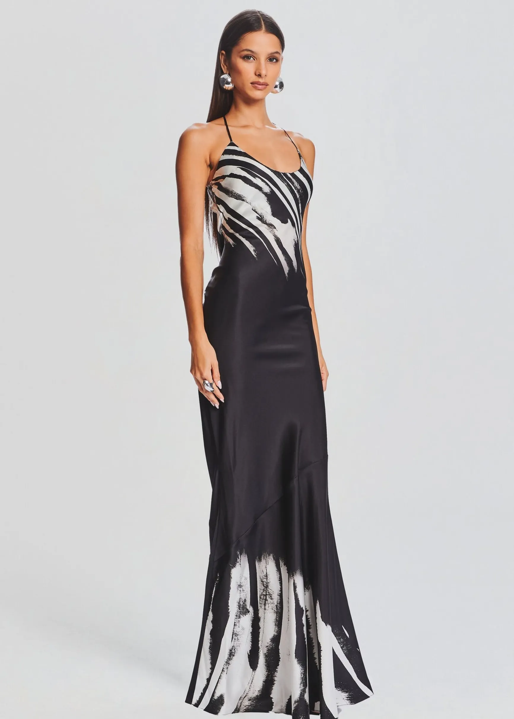 cami_silk_dress_2-2.webp Dresses*Retrofete Cami Silk Dress Zebra Ink Ombre