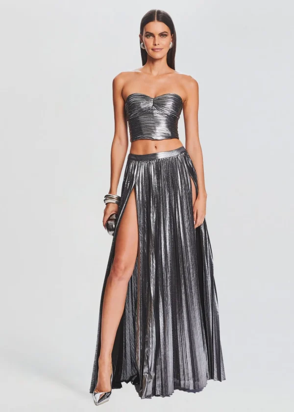 Guest Of*Retrofete Camrie Skirt Gunmetal