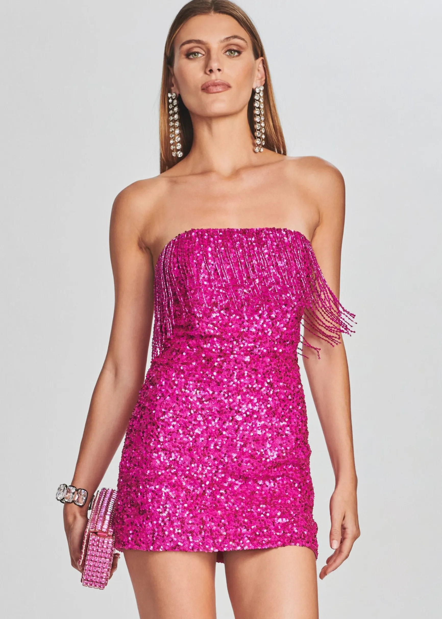 cassandra_sequin_fringe_d_4-10.webp RETROFÊTE*Retrofete Cassandra Sequin Fringe Dress Hot Pink