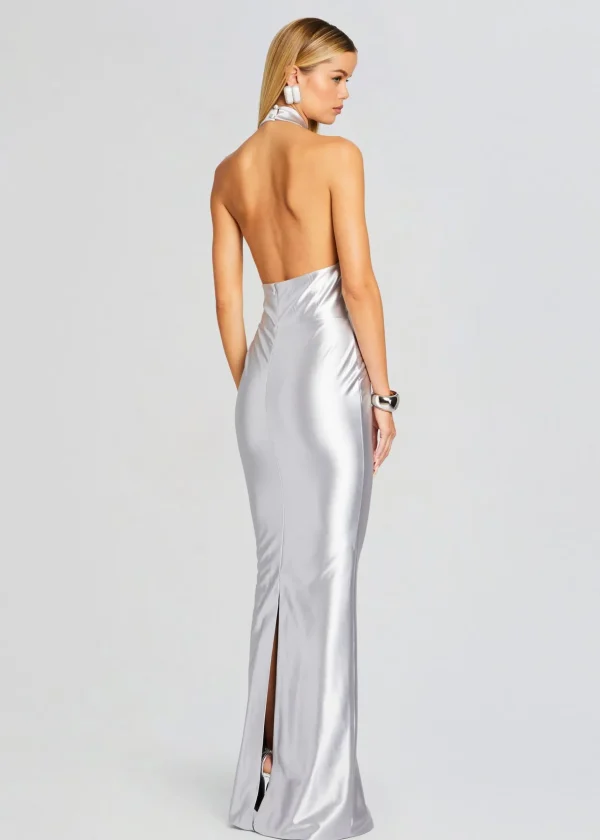 Night Out*Retrofete Charity Dress Silver