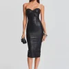 RETROFÊTE*Retrofete Charlize Coated Knit Dress Coated Black