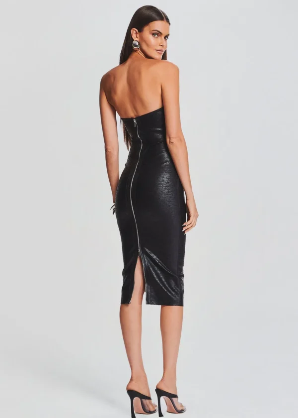 Dresses*Retrofete Charlize Coated Knit Dress Coated Black