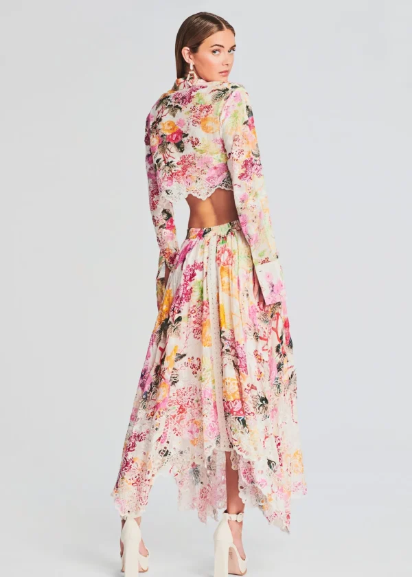 Honeymoon Looks*Retrofete Charu Long Skirt MULTICOLOR