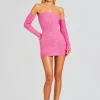 Dresses*Retrofete Chelsey Boucle Dress Malibu Pink