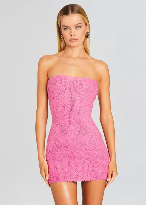 Resort '24*Retrofete Chelsey Boucle Dress Malibu Pink