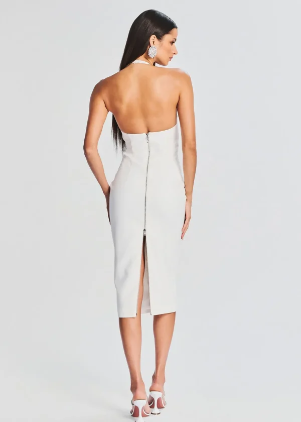 Midi*Retrofete Cheryl Dress White