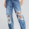 Bottoms*Retrofete Chris Low Rise Jean Sea