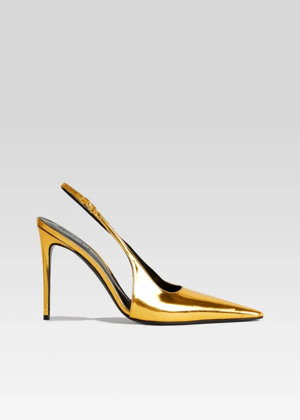 RETROFÊTE*Retrofete Cindy Slingback Heel Gold