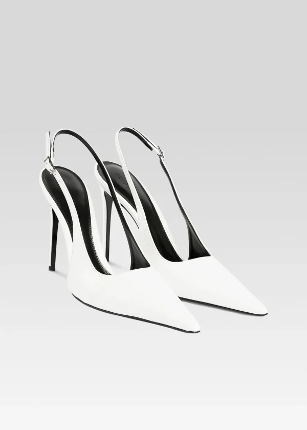 Day to Night*Retrofete Cindy Slingback Heel White