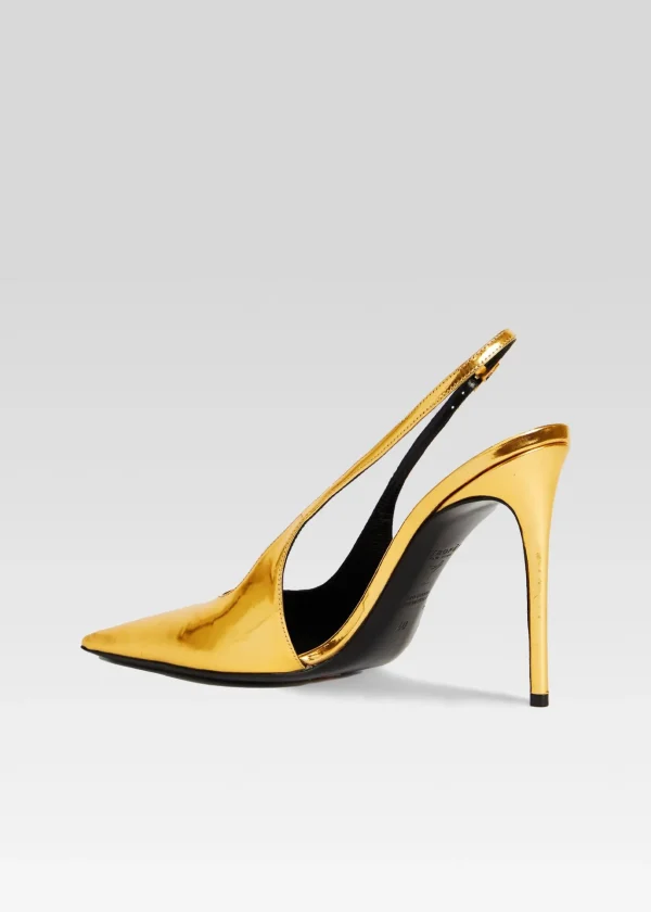 RETROFÊTE*Retrofete Cindy Slingback Heel Gold