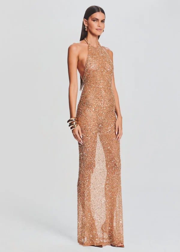 RETROFÊTE*Retrofete Clarisse Sequin Dress Champagne