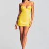 Mini*Retrofete Clever Silk Mini Dress Citric