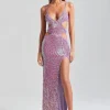 Maxi*Retrofete Coco Crochet Dress Iridescent Lilac/Pink
