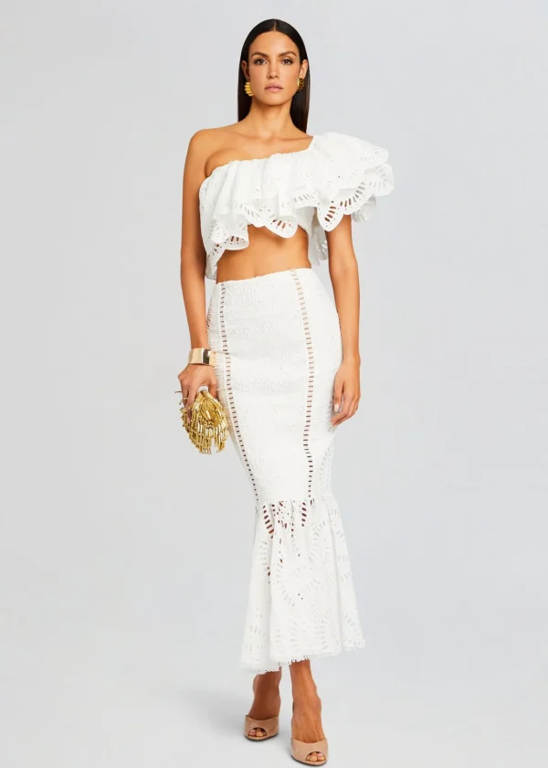 Bachelorette Party*Retrofete Collyk Top White Samoa