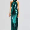 Guest Of*Retrofete Cora Sequin Dress Aquamarine