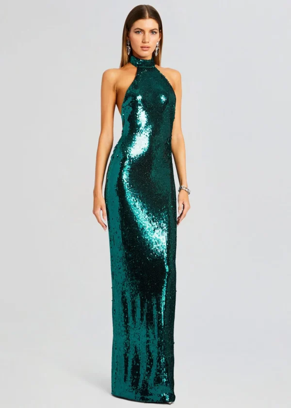 RETROFÊTE*Retrofete Cora Sequin Dress Aquamarine